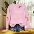thumbnail image 6 of Valentines Shirt Women Heart/Love T-Shirts Crew Neck Long Sleeve Tops Cute Graphic Sweatshirts Valentine Shirt for Women, 6 of 6