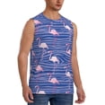 thumbnail image 2 of Balery Flamingo Camisetas sin mangas para hombre, absorbe la humedad y protege contra el mal olor.-Medium, 2 of 7