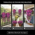 thumbnail image 4 of UV Resistant Hanging Artificial Morning Glory Vine, Realistic Faux Flower Spring Artificial Flowers, for Outdoors, Indoor, Planters, Garden, Porch and Window, 4 of 7
