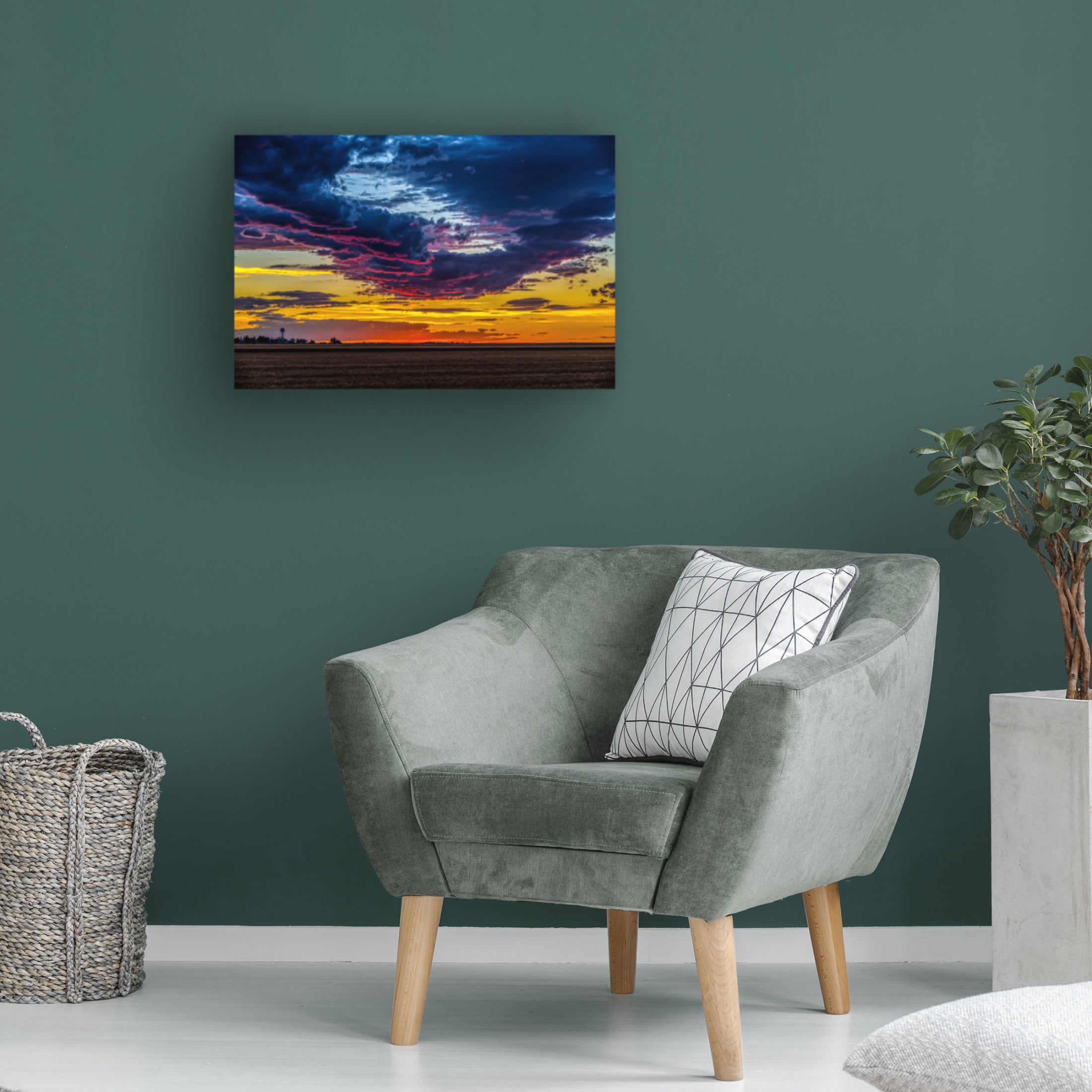Canvas Wall Art - Robert Michaud 'Sunset' Wall Art for Living Room, Bedroom, or Office Décor by Trademark Fine Art - 24 x 16 Inches