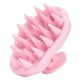 thumbnail image 3 of Cepillo de silicona para el cuero cabelludo, limpieza profunda, masaje manual para el cuero cabelludo. Rosa, 3 of 9
