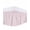 Pink, variant on Cute Pink Bow Wrap Around Bed Skirts for King Bed 16" Drop, Bed Skirt with Adjustable Elastic Belt Dust Ruffle Bed Valance for Bedroom Hotel Luxury White Sweet Modern Watercolor Bed Frame Cover