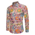 thumbnail image 4 of Las camisas de otoño más nuevas para hombres, camisas sociales de lujo de manga larga, camisetas de gran tamaño con solapa, camisas para hombre, ropa Harjauku diaria 2024, 4 of 5