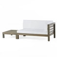 thumbnail image 2 of CoSoTower Right Corner Bench and Coffee Table, White, 2 of 9
