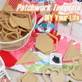 thumbnail image 2 of mnjin pcs/set 54 diy patchwork stencil quilt templates acrylic template mixed handmade tools & home improvement f, 2 of 9