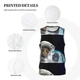 thumbnail image 3 of Sikiie Cat Astronaut Basketball Jersey Reversible Men's Mesh Athletic Sports Shirts Training Practice S-4XLX-Large, 3 of 6