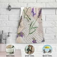 thumbnail image 6 of Dreamtimes Lavender Soft Hand Towels 2-Piece Absorbent Bath Towel Decorative Fingertip Towels for Bathroom Gym Spa Hotel Beach Swimming Pool,14.4" x 28.3", 6 of 7