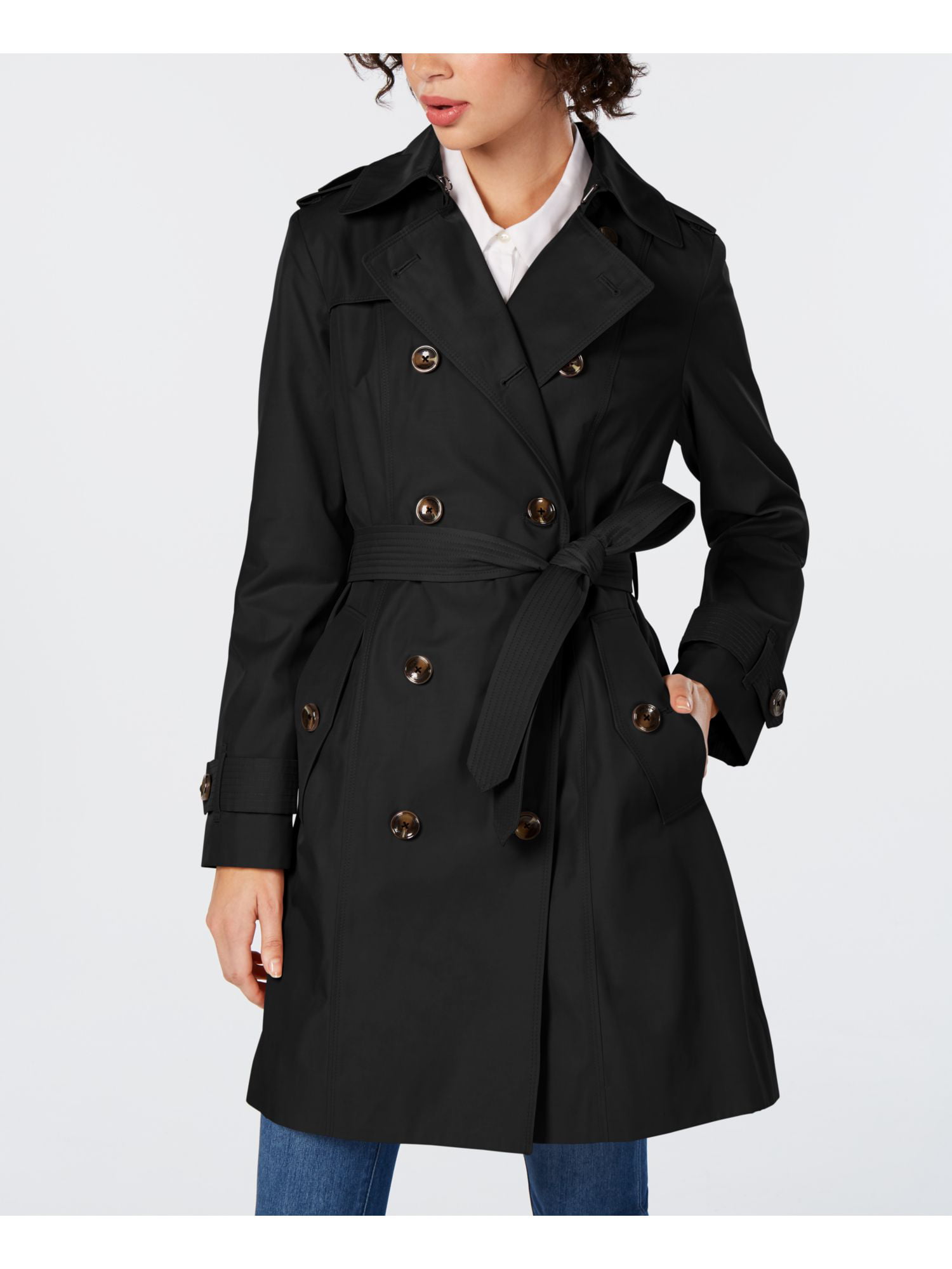 Large XL BRAND NEW WITH TAGS EXPRESS Belted Wool Blend Trench Coat Small
