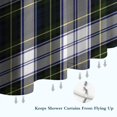 thumbnail image 6 of Blue Green Plaid Checkered Pattern Shower Curtain 36"x72" ,Bathroom Decorative Shower Curtains Set with 12 Hooks,Modern Waterproof Washable Shower Curtain, 6 of 6