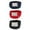 Black / Navy / Red, variant on CTM Kids' Adjustable Elastic Belt with Magnetic Buckle (Pack of 3 Colors)
