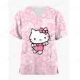 thumbnail image 2 of Uniformes médicos, uniformes de enfermería dental, camisas quirúrgicas para mujeres, ropa de cirugía con estampado de Hello Kitty, ropa médica de algodón, 2 of 4