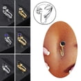 thumbnail image 2 of K-KED Cartilage Earring Clip Fake Belly Button Ring Body Navel Delicate Jewelry For Women -5, 2 of 9