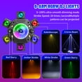 thumbnail image 5 of Moving Head DJ Lights, 6 Arm RGBW LED 150W Disco Stage Light with Mixed Lighting Effects, Sound Activated, DMX 512 Remote Control DJ Lights for Disco Club Wedding Party (Kaleidoscope), 5 of 9