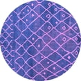 thumbnail image 1 of Ahgly Company Indoor Round Abstract Purple Modern Area Rugs, 7' Round, 1 of 4