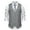 Grey, variant on Puffer vest Mens Fashion Stripes Retro Casual Suit Vest