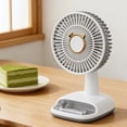 thumbnail image 5 of Small Desk Fan Usb Rechargeable, Quiet Portable Desktop Fan for Office, 3 Speeds, 5 of 6