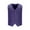Purple, variant on Men's Western Cowboy Suit Vest Slim Fit Faux Suede Leather Dress Vests Waistcoat for Wedding