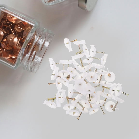 Luxshiny 100 Pcs Masonry Nails for Brick Walls, Metal Fixing Nails Ideal for Doors, Curtains, and Wallpaper Installation
