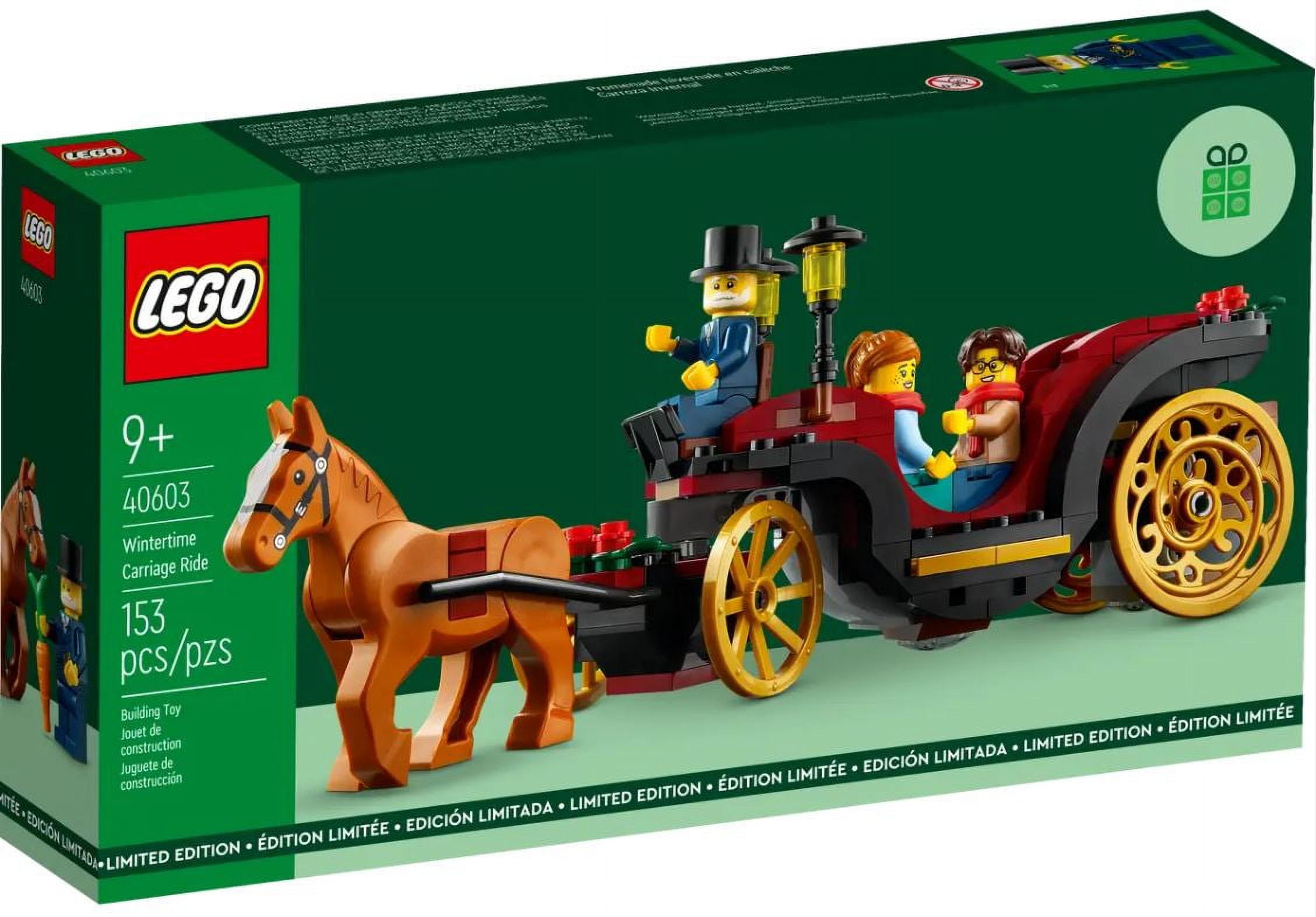 LEGO Wintertime Carriage Ride 153 Piece Building Set 40603