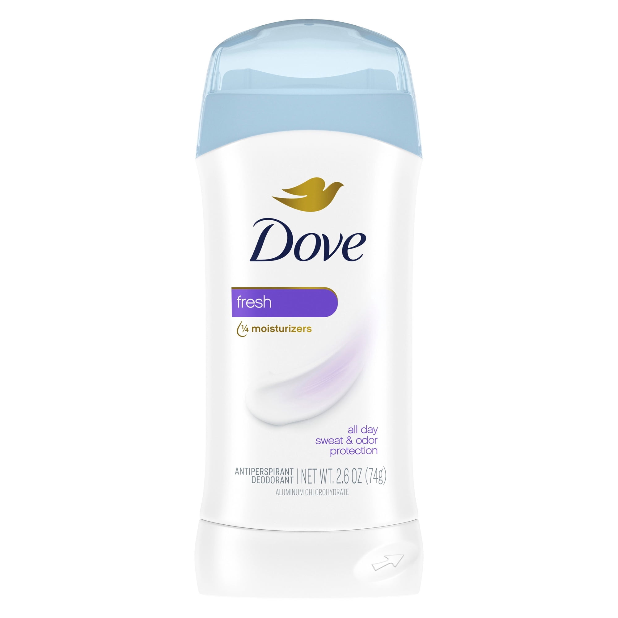 Dove Invisible Solid Antiperspirant Deodorant Stick For Women, Fresh, For 48H Underarm Sweat & Odor Protection, 2.6 oz