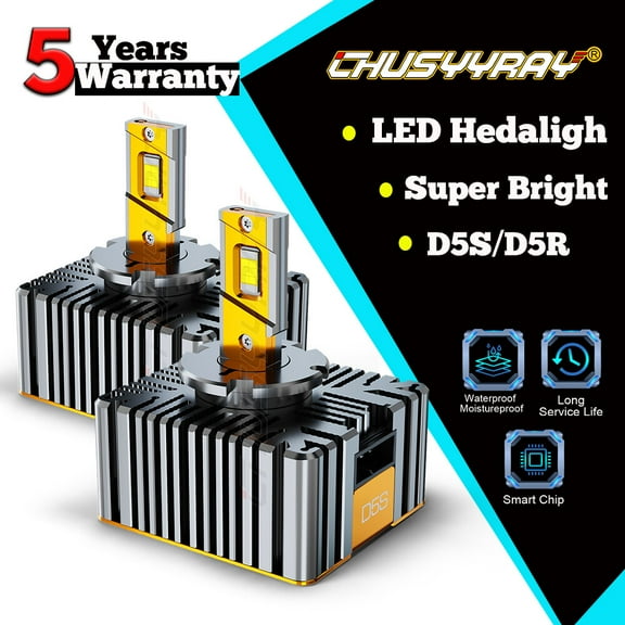 CHUS D5S D5R LED Headlight 50000LM 300W Replace HID Xenon Bulbs Super Bright