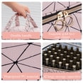 thumbnail image 3 of Bolsa organizadora de esmaltes de uñas Uross con capacidad para 42 botellas, color rosa claro, 3 of 6