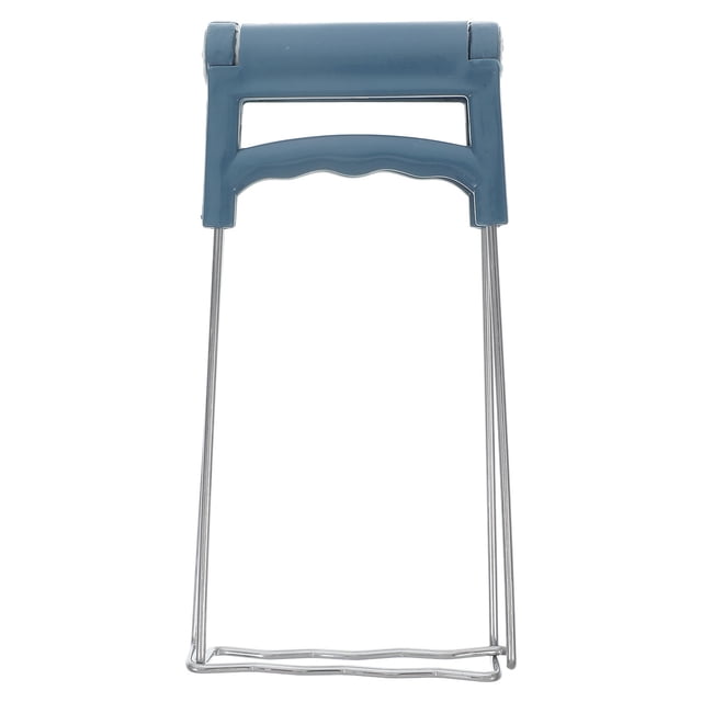 EeaseMX Pinza multifuncional de acero inoxidable para platos de cocina, plegable, para levantar platos calientes, cuencos, ollas, vajilla, pinzas (azul)