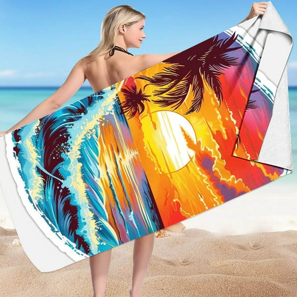 Toallas de baño para mujer, pijamas estampados de moda y tendencia, toallas de baño para natación, toallas de playa, toallas para mujer