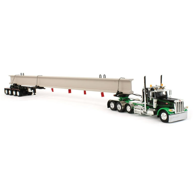 1/64 Scale Peterbilt 389 Model Truck, Black/Green with ERMC