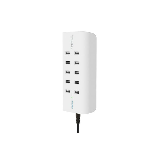Belkin ROCKSTAR - station de Charge - 120 Watts - 10 Connecteurs de Sortie (10 x 4 Broches USB Type A)