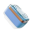 thumbnail image 1 of Foaming Soap Box With Brush Drain Holes Spring Design Non-slip Detachable 2 In 1 Plastic Soft Roller Soap Holder Laundry Tools, 1 of 12