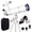 white, variant on Telescope for Adults & Kids Beginners, 80mm Aperture 500mm Telescopes for Adults Astronomy, (20X-150X) Portable Refractor Telescope Kit with Decorate Stickers, Backpack, Phone Adapter-Black
