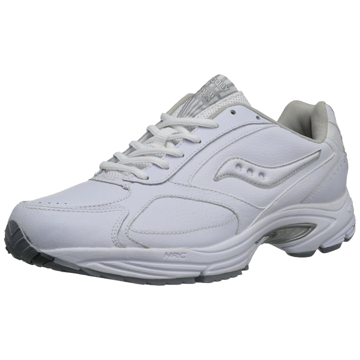 Saucony Grid Omni Walker Mens White/Silver Sneakers - Walmart.com