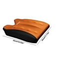 thumbnail image 3 of TZYUDK Car Seat Cushion Enhanced Support Thickened Padding All Season Use Universal Fit Vehicle Office Comfort Ergonomic Design Orange 100%Polyester, 3 of 6