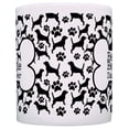 thumbnail image 3 of ThisWear Dog Owner Gifts Best Beagle Dad Ever Paw Pattern 11 ounce Coffee Mug Bone Pattern, 3 of 4