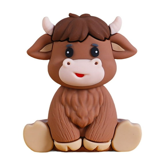 Fantasook Farm Animal Cake Top Lamb Ponie Chicken Duck Figure for Kids' Birthday Cakeand Party Decoration