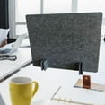 thumbnail image 4 of Luzkey Acoustic Desk Divider Table Divider Practical Soundproof Portable Felt Desk Partition Decrease Noise for Home Dormitory Exams Dark Gray, 4 of 4