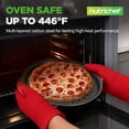 thumbnail image 4 of NutriChef Set de 2 Charolas para Pizza Antiadherentes, Bandejas Redondas de Acero al Carbono de 33cm con Agujeros para Corteza Crujiente, Mangos Ergonómicos, Seguras para Horno y Lavavajill, 4 of 9