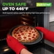 thumbnail image 4 of NutriChef Set de 2 Charolas para Pizza Antiadherentes, Bandejas Redondas de Acero al Carbono de 33cm con Agujeros para Corteza Crujiente, Mangos Ergonómicos, Seguras para Horno y Lavavajill, 4 of 9