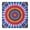 Colorful Rainbow Tie-1, variant on Blue White Tie Dye Wave Pattern Square Fitted Tablecloth with Elastic Edge,Square Table Cover,Washable Elastic Table Cover for Home Kitchen Party Decor 34"x34"