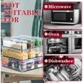 thumbnail image 6 of 10 Pack Refrigerator Organizer Bins, Stackable Fridge Organizers and Storage Clear, Plastic Storage Bins with Lids, BPA-Free Pantry Organization storagen for Food, Fruits, Drinks, Vegetable, 6 of 7