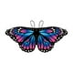 thumbnail image 3 of Alas de mariposa para niños, disfraz ligero, capa de mariposa, ala de elfo usable para Estilo C, 3 of 9