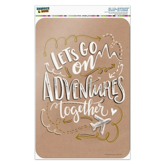 Let's Go on Adventures Together Home Business Office Sign