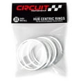 thumbnail image 3 of Circuit Performance 73.1mm OD to 60.1mm ID Silver Aluminum Hub Centric Rings, 3 of 4