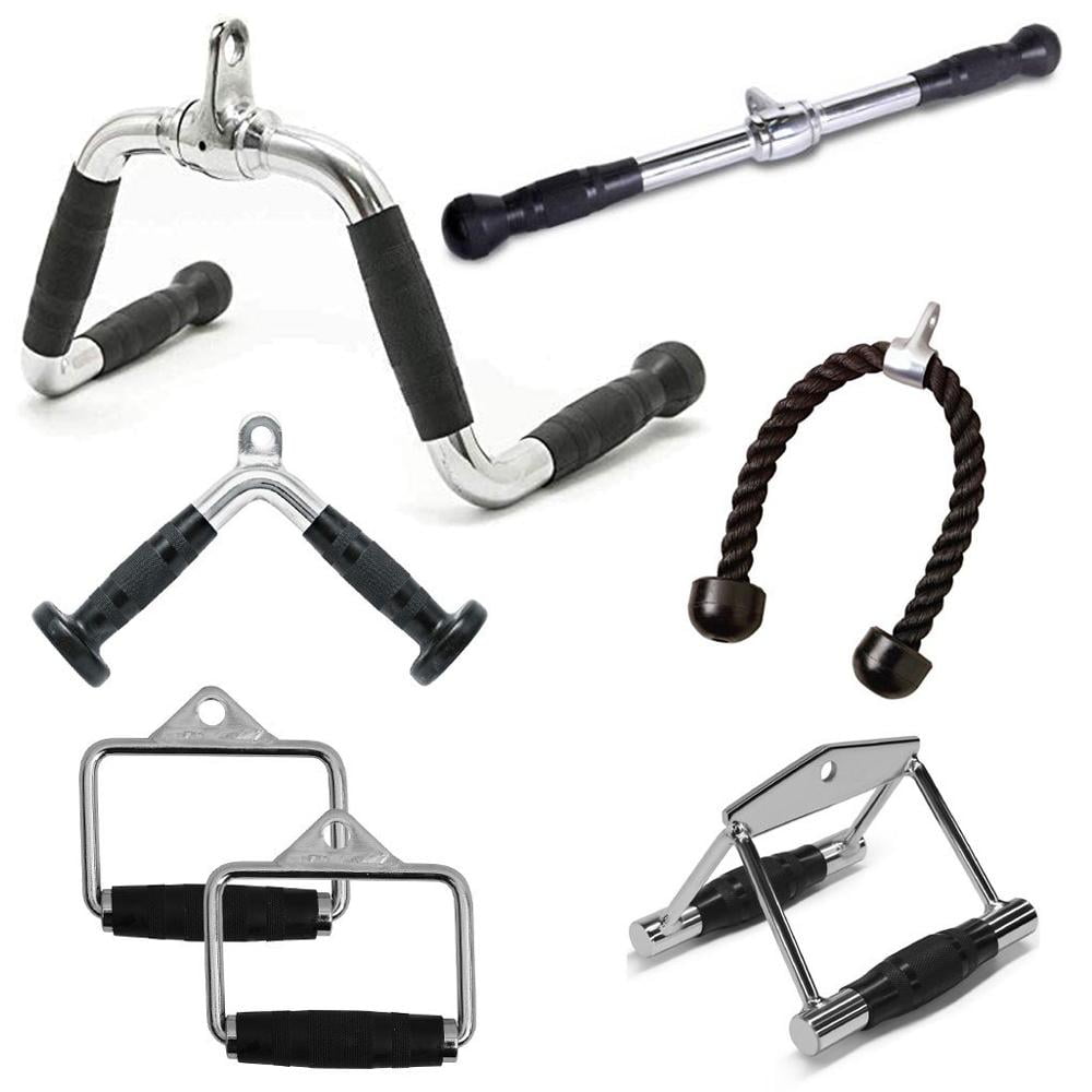 FITNESS MANIAC MultiExerciser Gym Cable Attachments Handle Pressdown