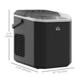 thumbnail image 3 of HOMCOM Ice Maker with Scoop Basket 26lbs/24Hrs 2 Bullet Ice Sizes, Black, 3 of 9
