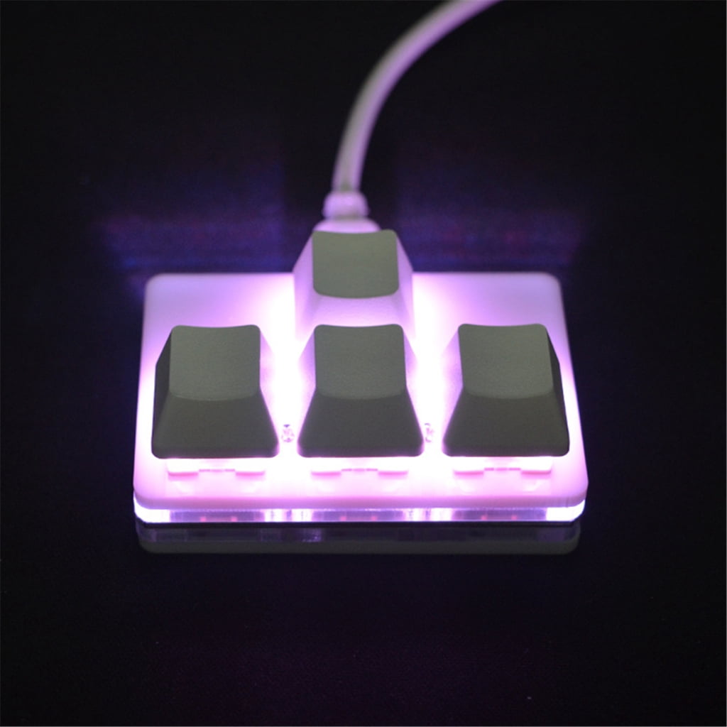 WINDLAND Mechanical Keyboard 4 Key Gaming Keyboard Fully Programmable Keypad for PC