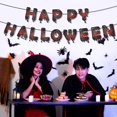 thumbnail image 1 of Feliz Halloween Banner cosecha guirnalda colgante tirar bandera pedante para decoración interior al aire libre embrujada, 1 of 3