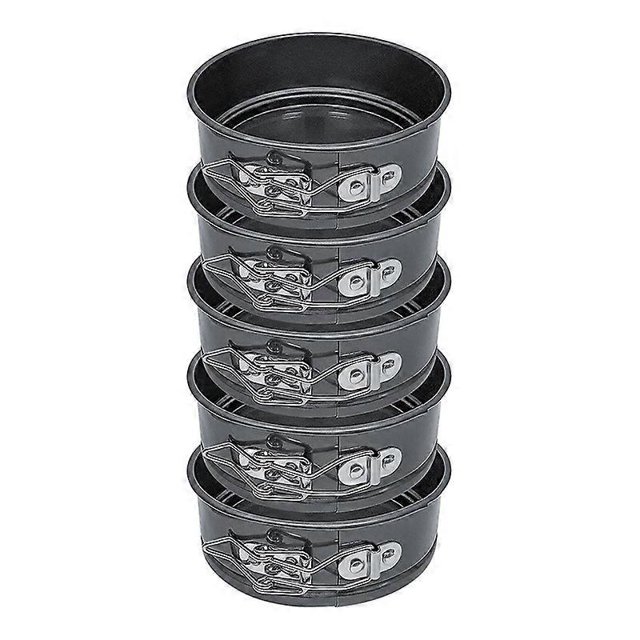 Cake Pan Set - Pack Of 5 Nonstick Round Baking Pans with Removable Bottom, Cake Pans for Mini Cheese
