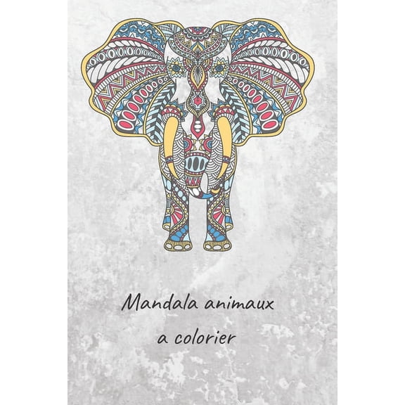 Mandala animaux a colorier: Carnet de notes (Paperback)
